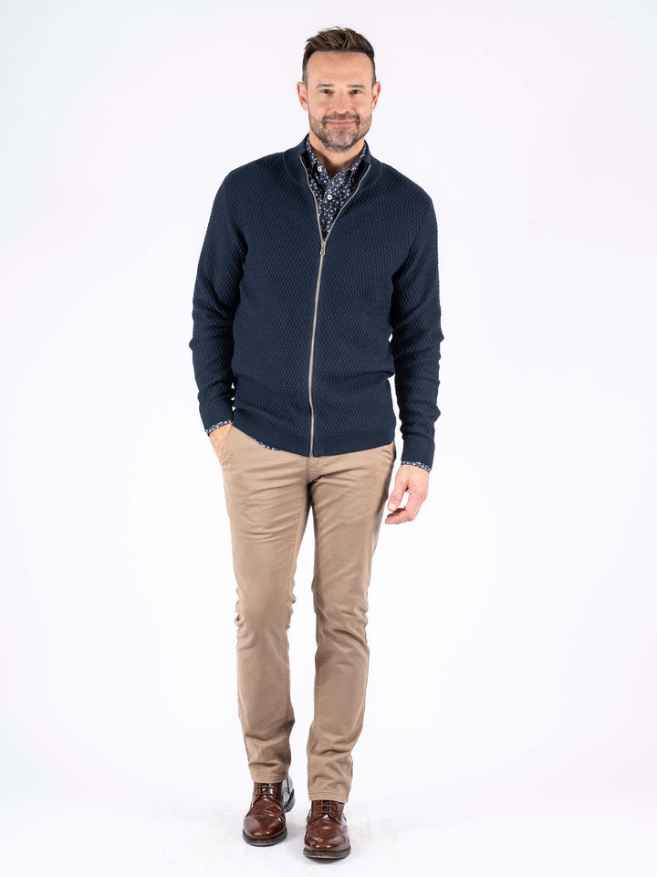 Pre End Leander Full Zip Sweatshirt Dark Navy