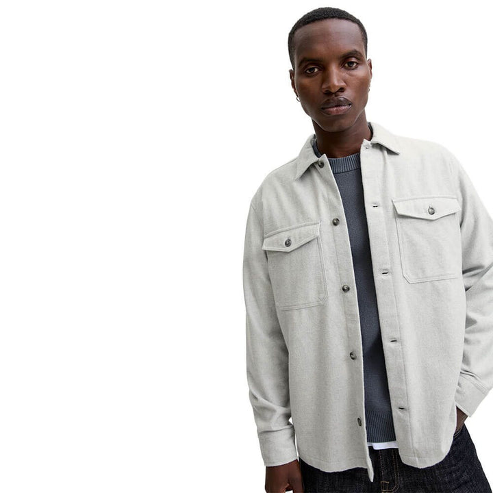 Jack & Jones Perfect Overshirt Light Grey Melange