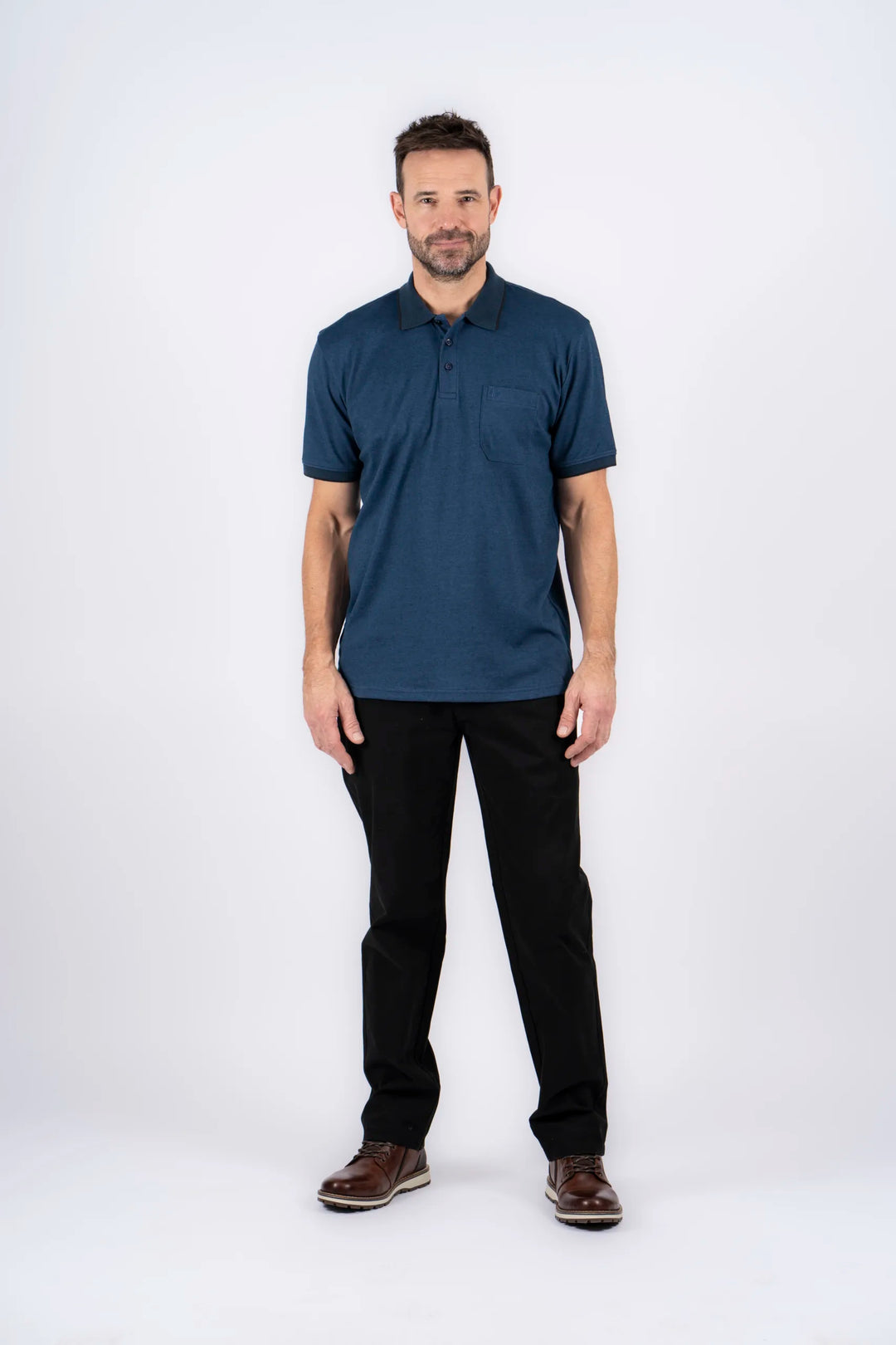 Pre End Texas Polo Dark Petrol 3XL-6XL