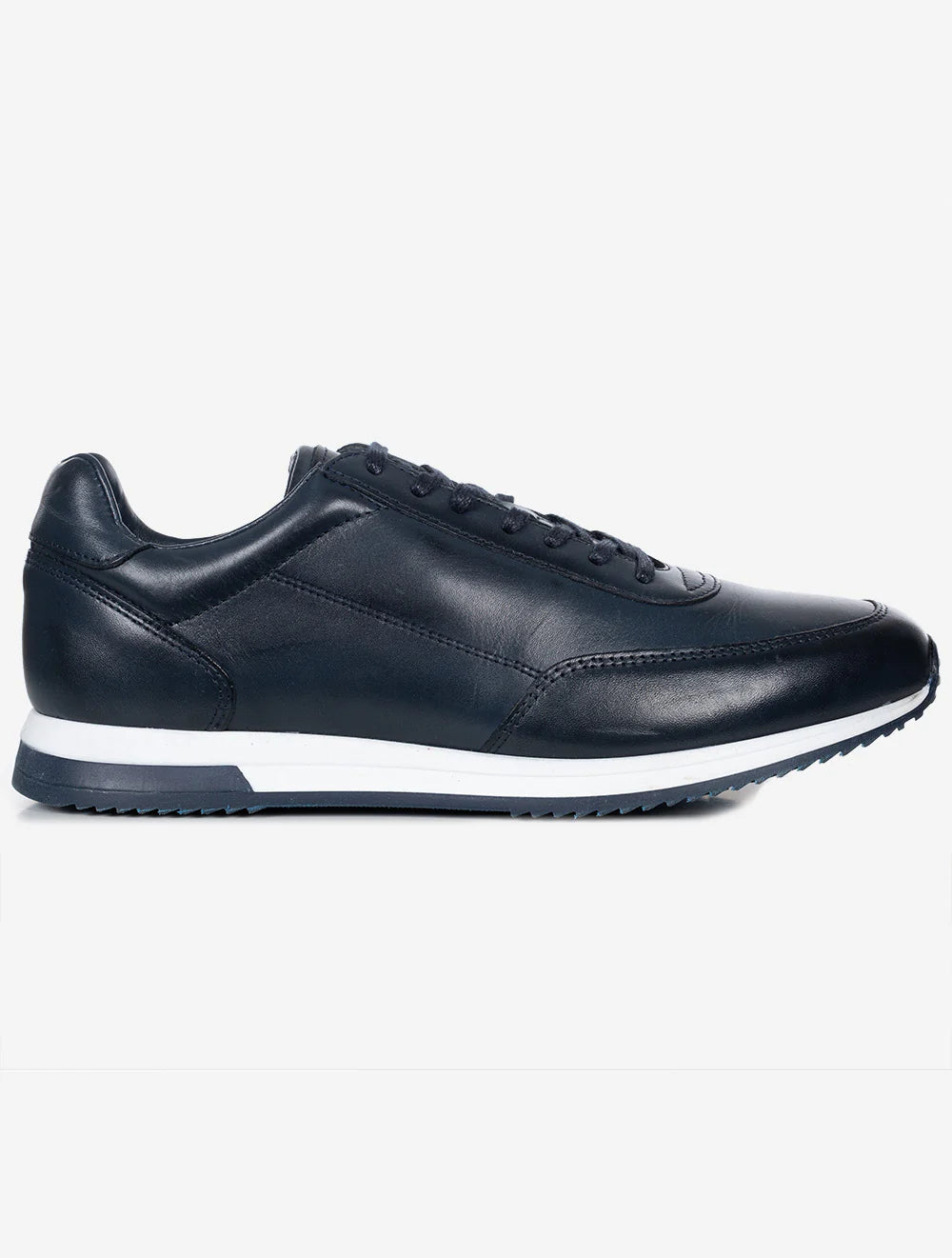 Loake Shoe Makers Bannister Calf Leather Navy Trainer