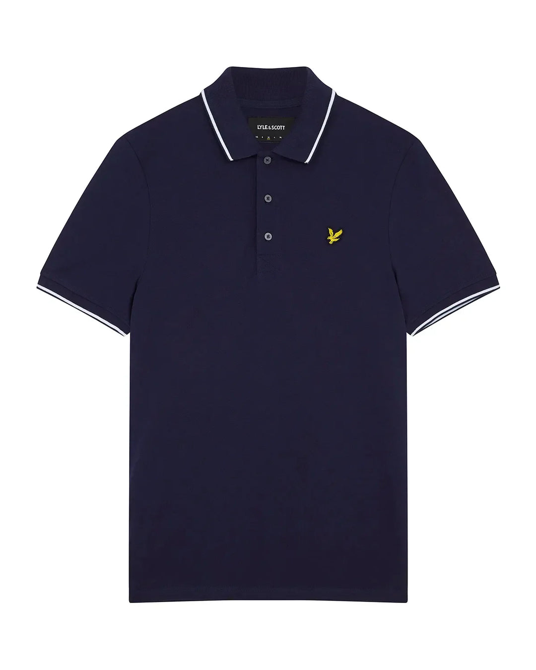 Lyle &amp; Scott Tipped Polo Shirt Navy/White image 0