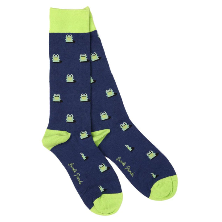 Swole Panda Bamboo Socks Frogs 2 Pack