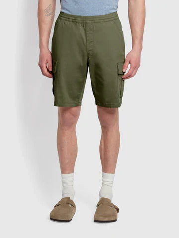 Farah Crane Drawstring Shorts Vintage Green image 0