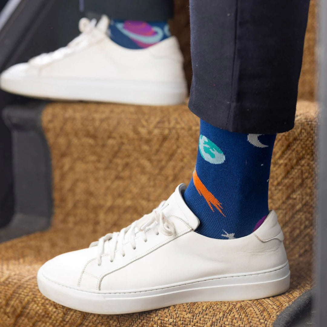 Swole Panda Bamboo Socks Outer Space 2 Pack