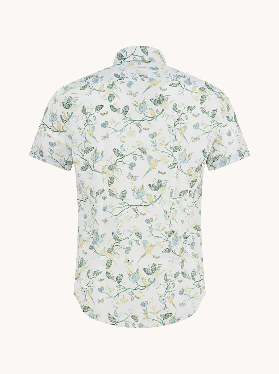 A Fish Named Fred Short Sleeve Shirt Birdy Blooms Yellow