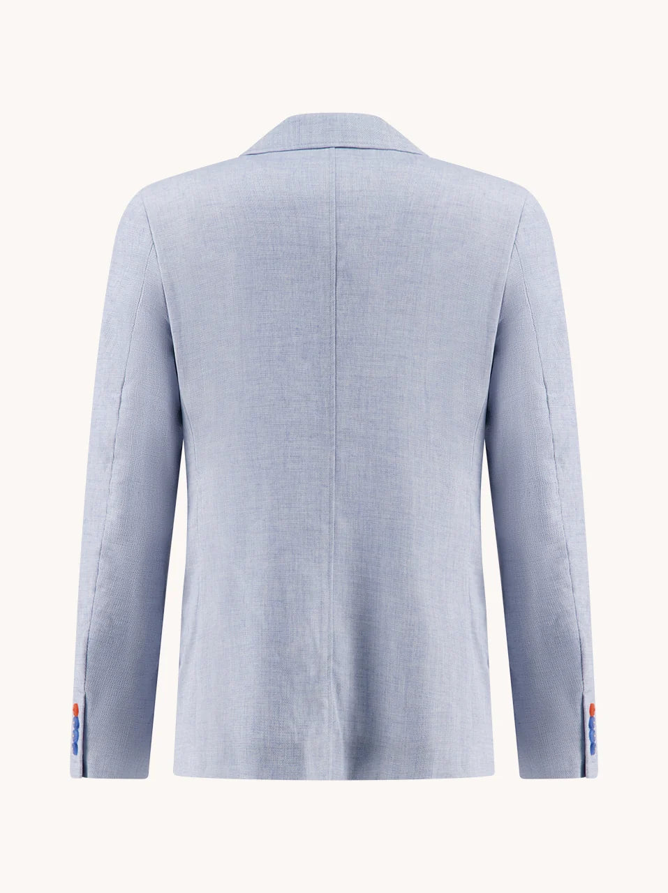 A Fish Named Fred Linen Look Blazer Light Blue