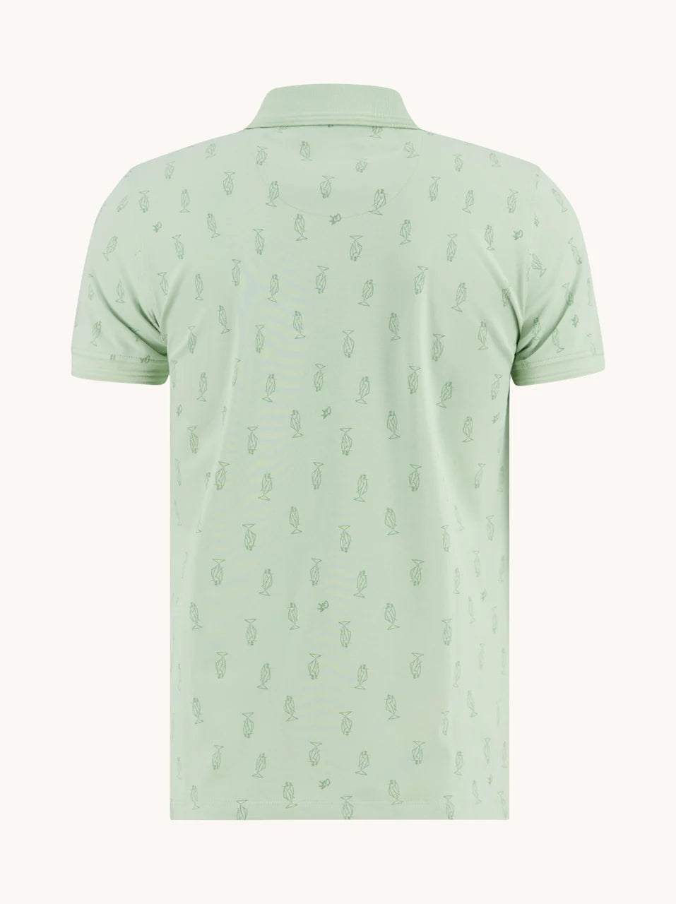 A Fish Named Fred Polo Shirt Fish Olive Green