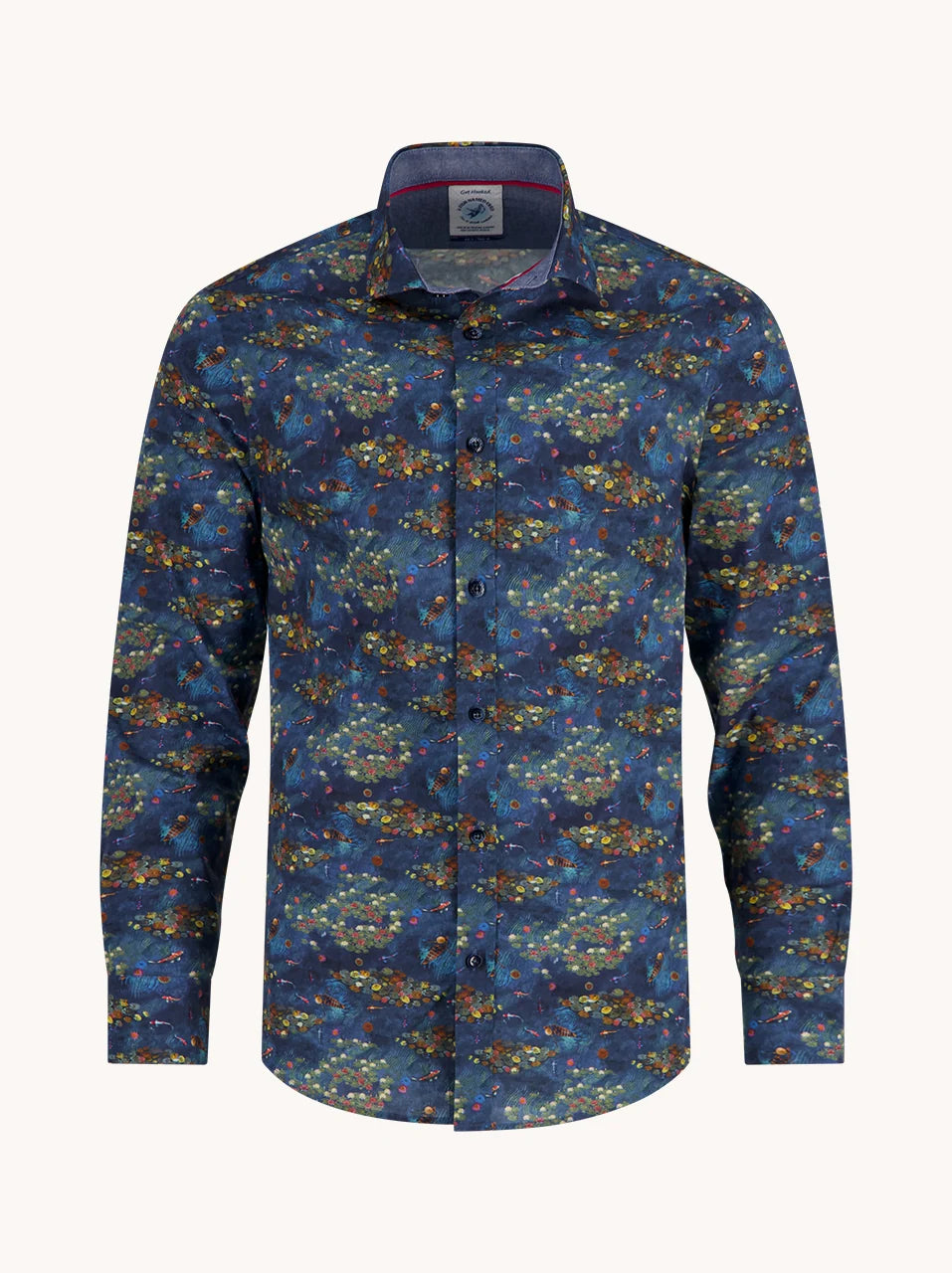 A Fish Named Fred Shirt Water Garden Night Sky Blue