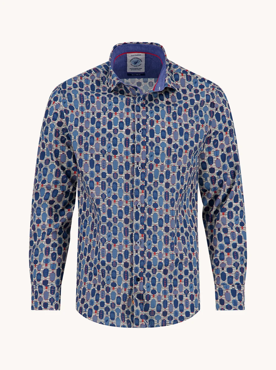 A Fish Named Fred Shirt Rounds Blue