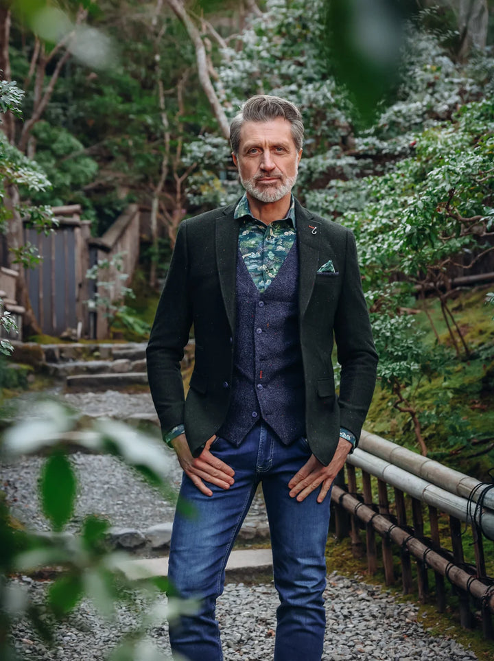 A Fish Named Fred Tokyo Trip Blazer Dark Green