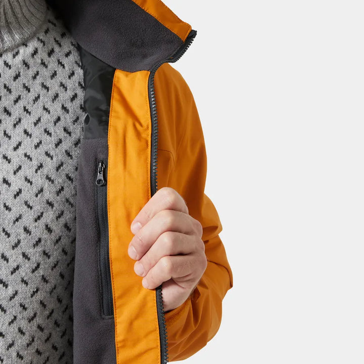 Helly Hansen Crew Midlayer Jacket Mustard