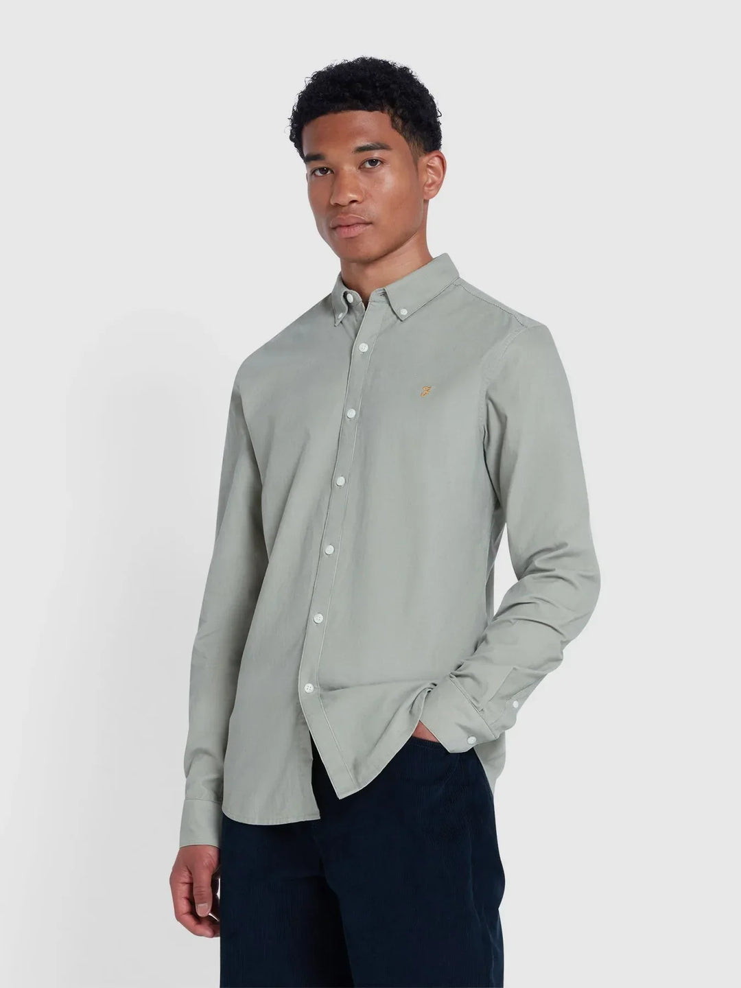 Farah Fontella Cord Shirt Balsam image 0