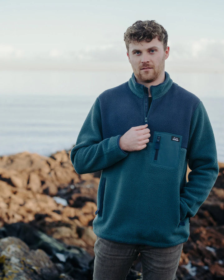 Bleubird Polar 1/4 Zip Fleece Teal