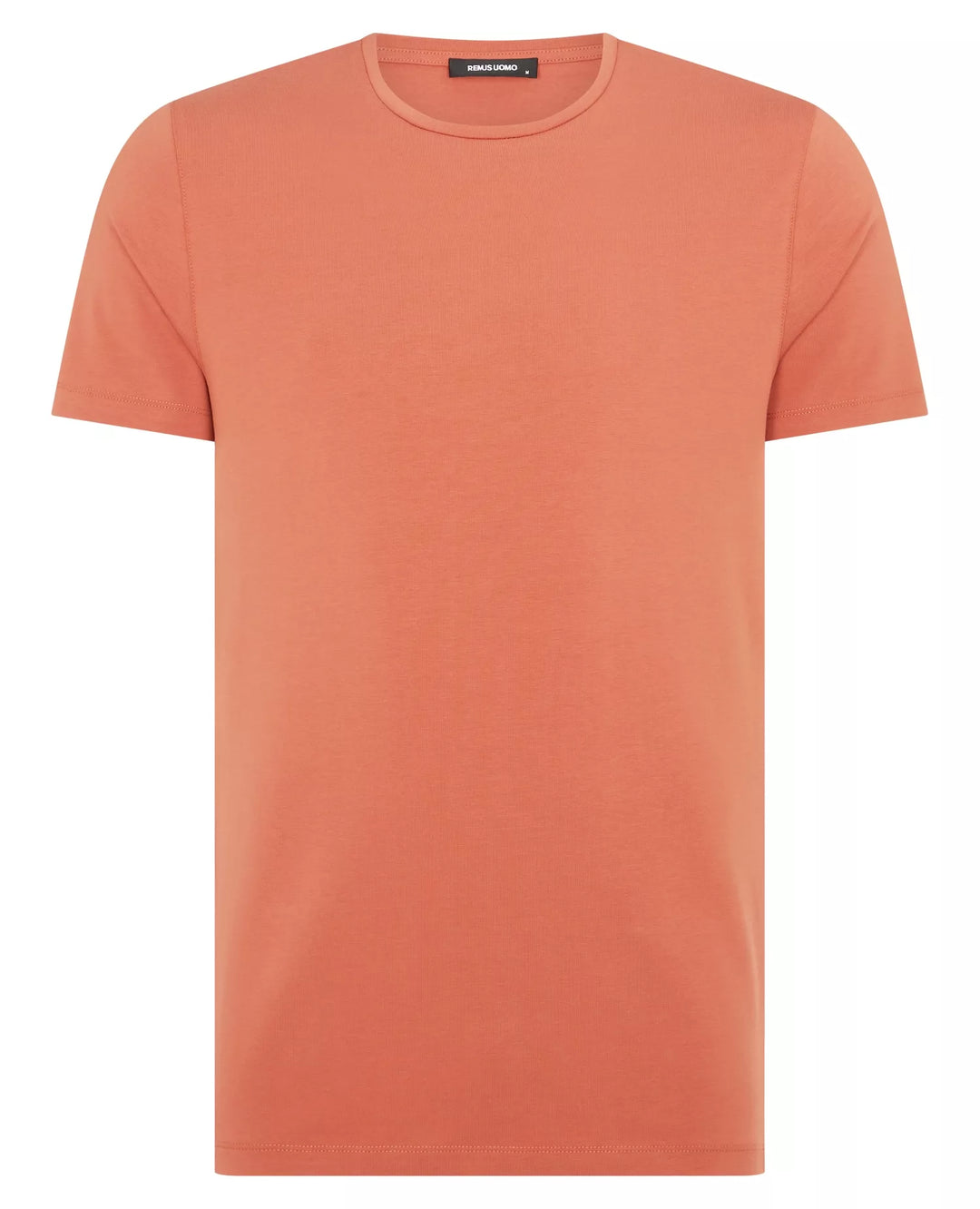 Remus Uomo Dark Orange Short Sleeve Casual Top