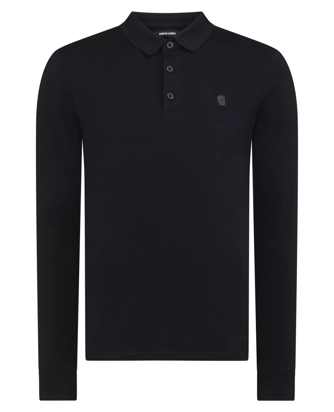 Remus Uomo Long Sleeve Polo Navy
