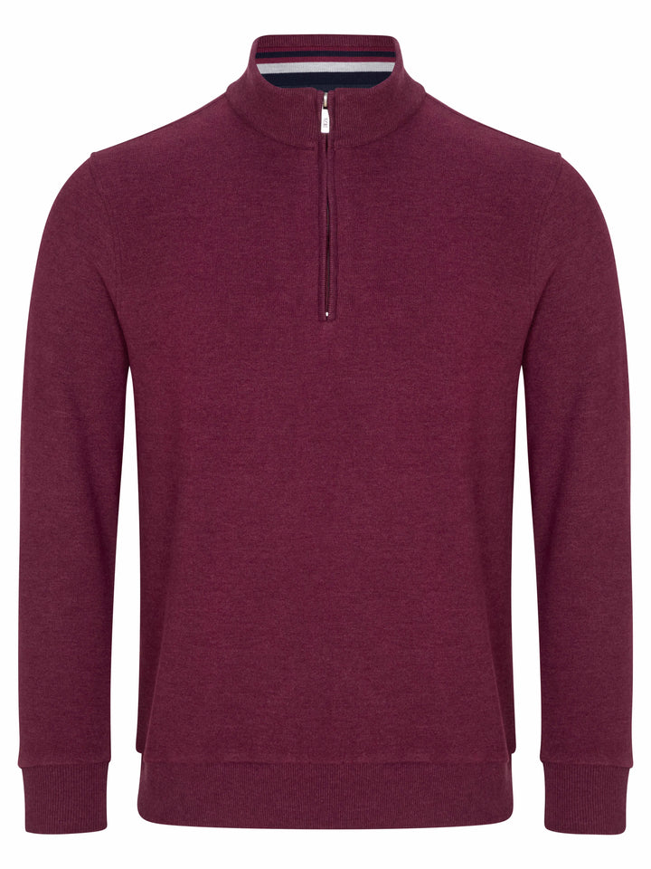 DG'S Drifter Half Zip Sweatshirt Burgundy