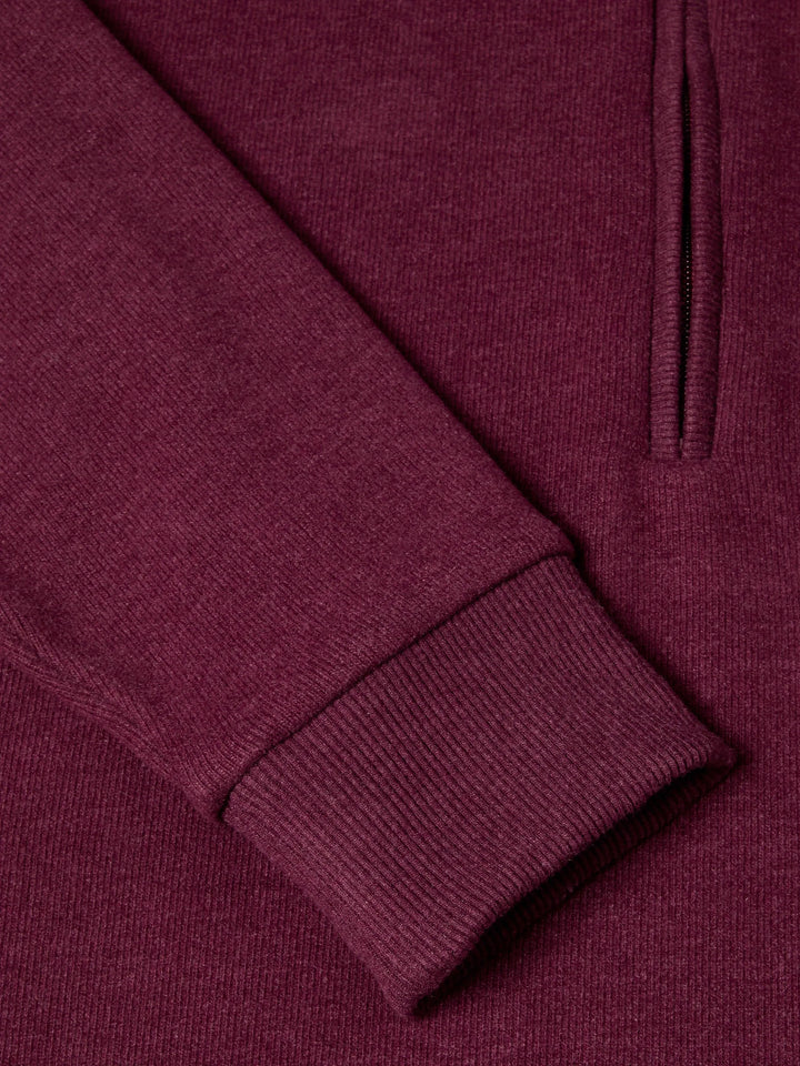 DG'S Drifter Half Zip Sweatshirt Burgundy