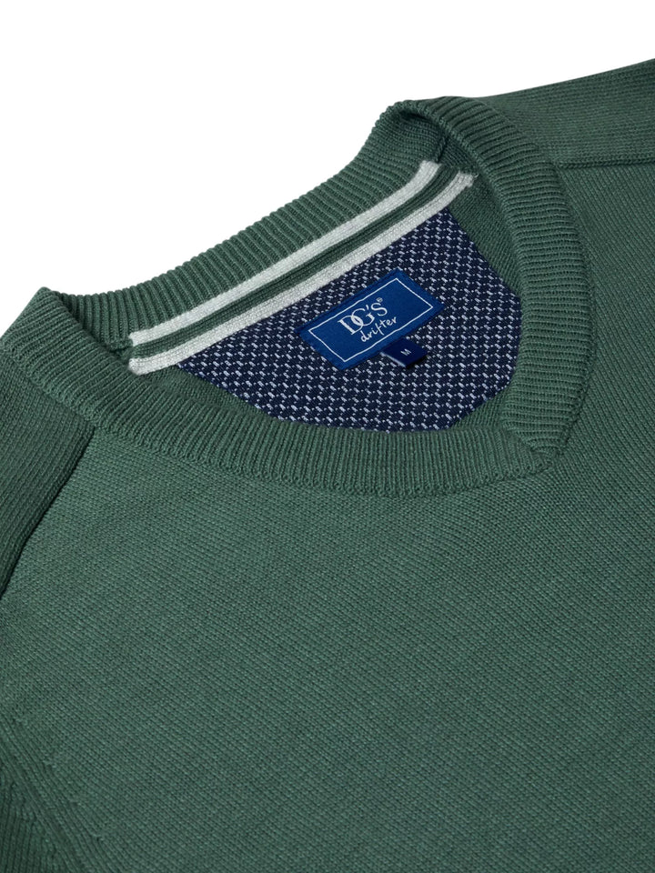 DG's Drifter Crew V-Neck Sweater Olive