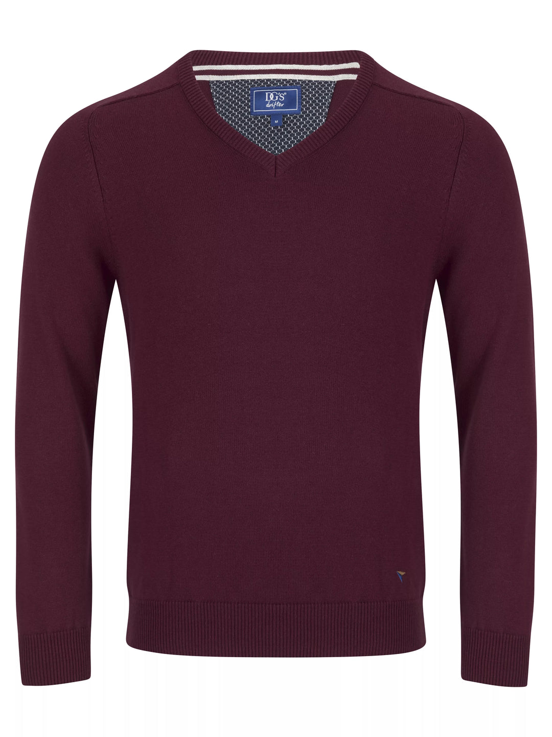 DG's Drifter Crew V-Neck Sweater Wine