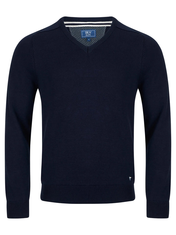 DG'S Drifter V Neck Sweater Navy