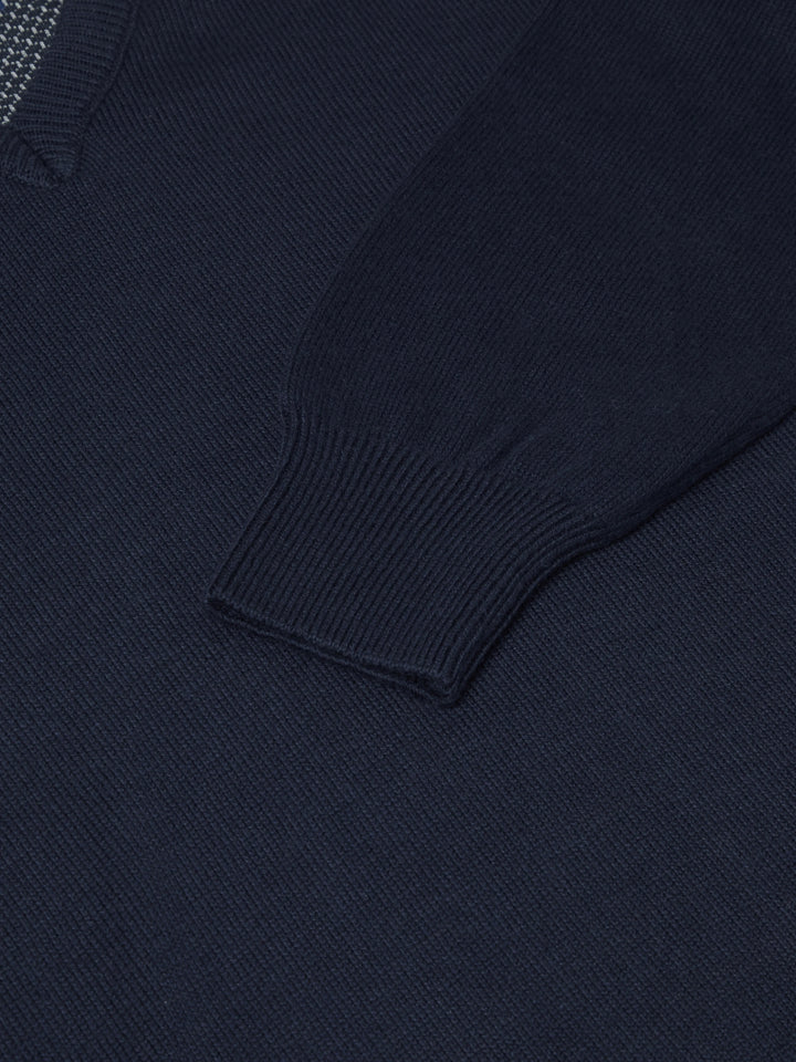 DG'S Drifter V Neck Sweater Navy