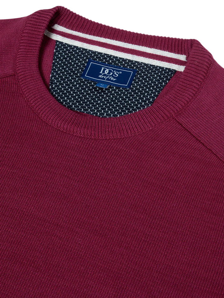 DG's Drifter Crew Neck Sweater Raspberry