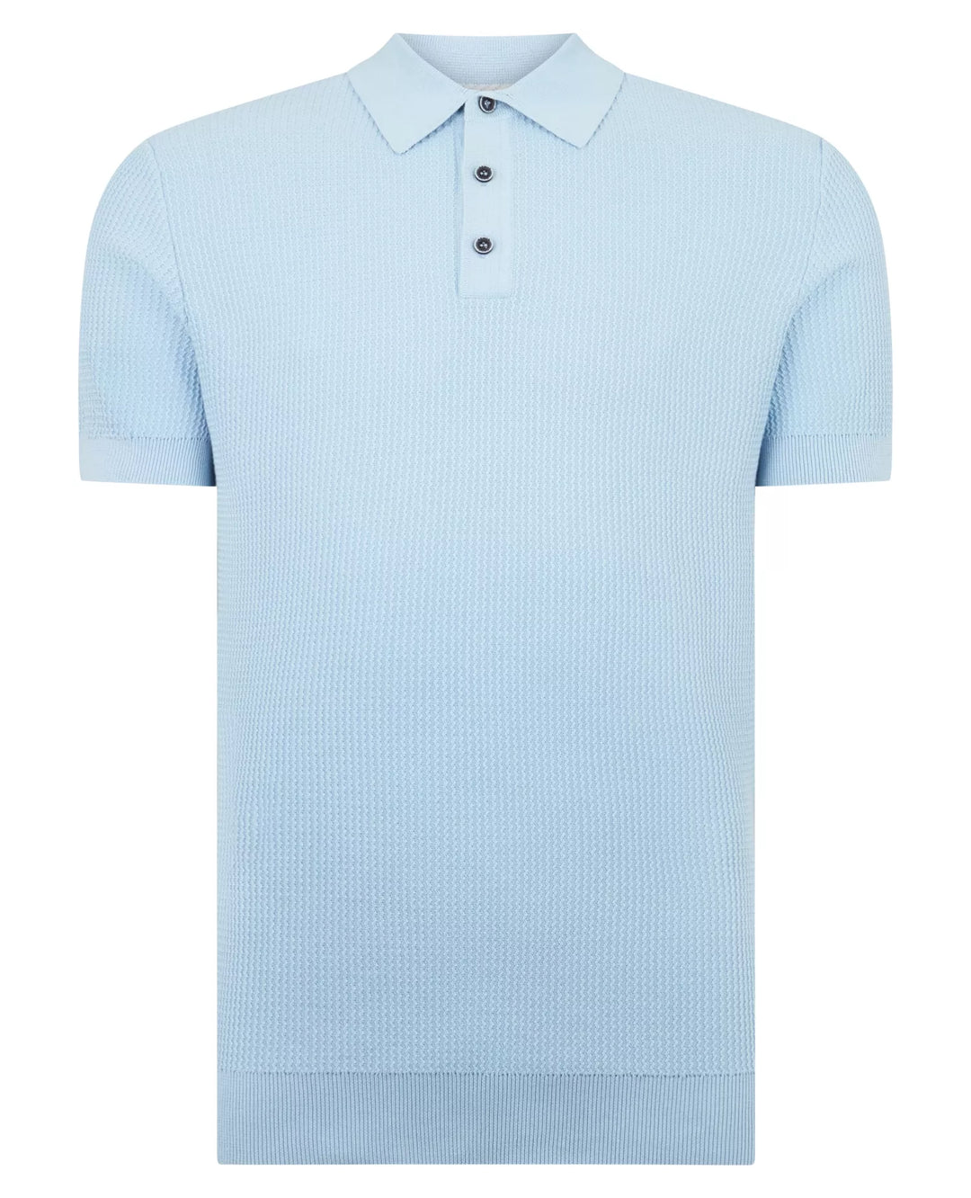 Remus Uomo Knit Polo Sky Blue