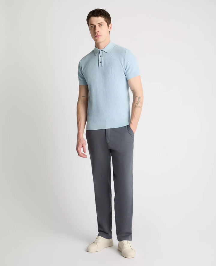 Remus Uomo Knit Polo Sky Blue
