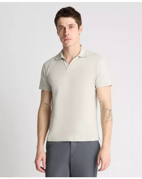 Remus Uomo V Neck Casual Top Light Grey