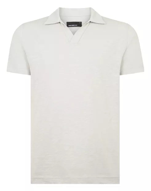 Remus Uomo V Neck Casual Top Light Grey