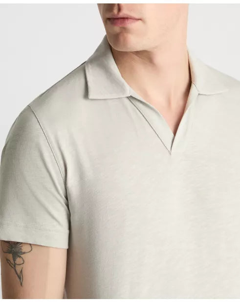 Remus Uomo V Neck Casual Top Light Grey
