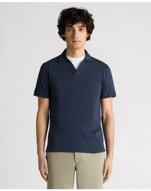 Remus Uomo V Neck Casual Top Navy