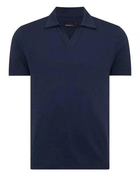 Remus Uomo V Neck Casual Top Navy