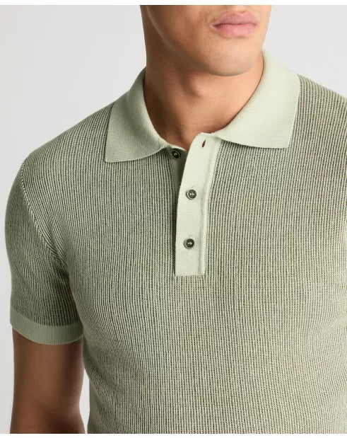 Remus Uomo Knit Polo Light Green