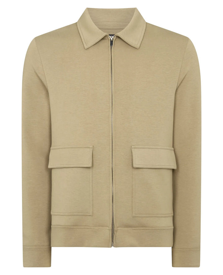 Remus Uomo Stone Full Zip Sweatshirt