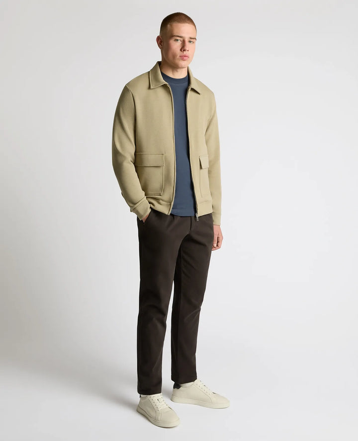 Remus Uomo Stone Full Zip Sweatshirt