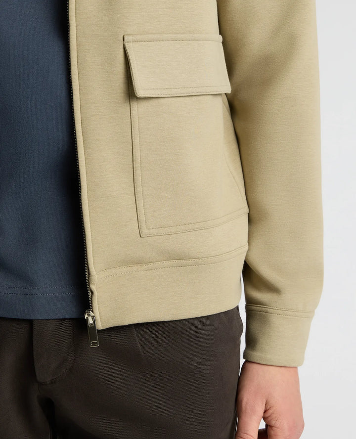 Remus Uomo Stone Full Zip Sweatshirt