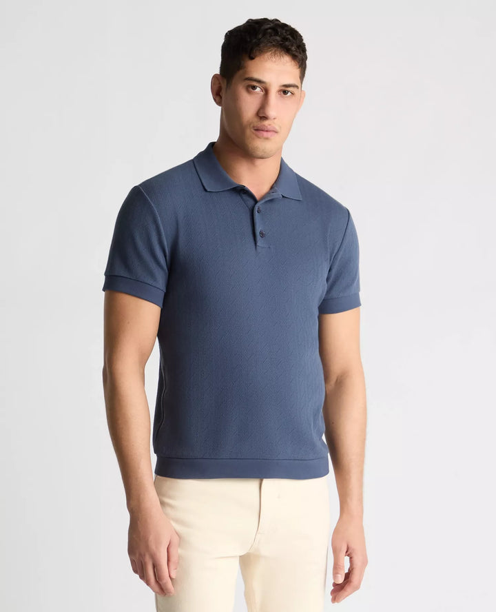 Remus Uomo Cotton Polo Shirt Dark Blue