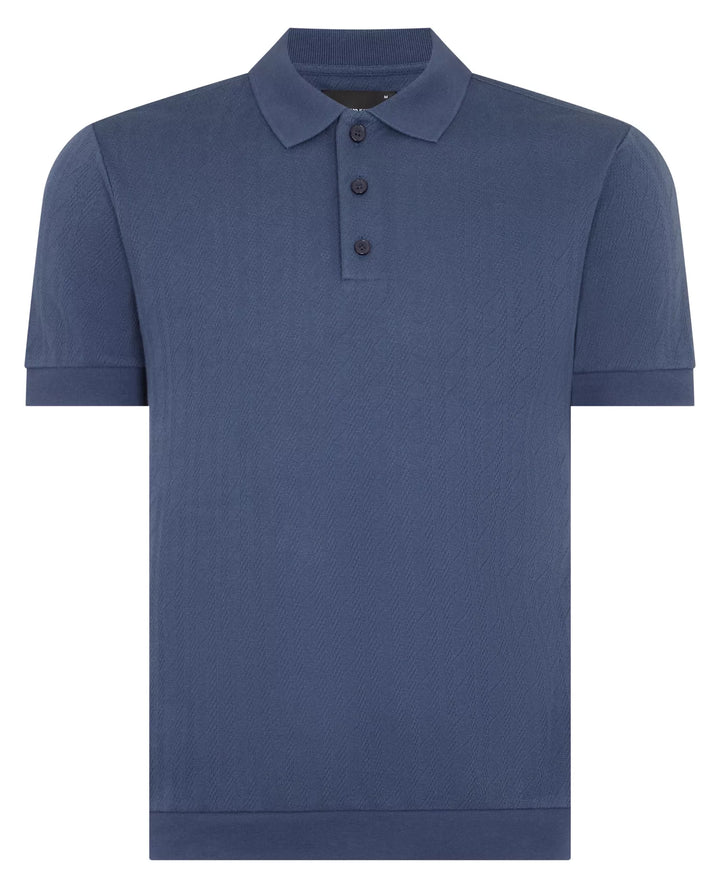 Remus Uomo Cotton Polo Shirt Dark Blue