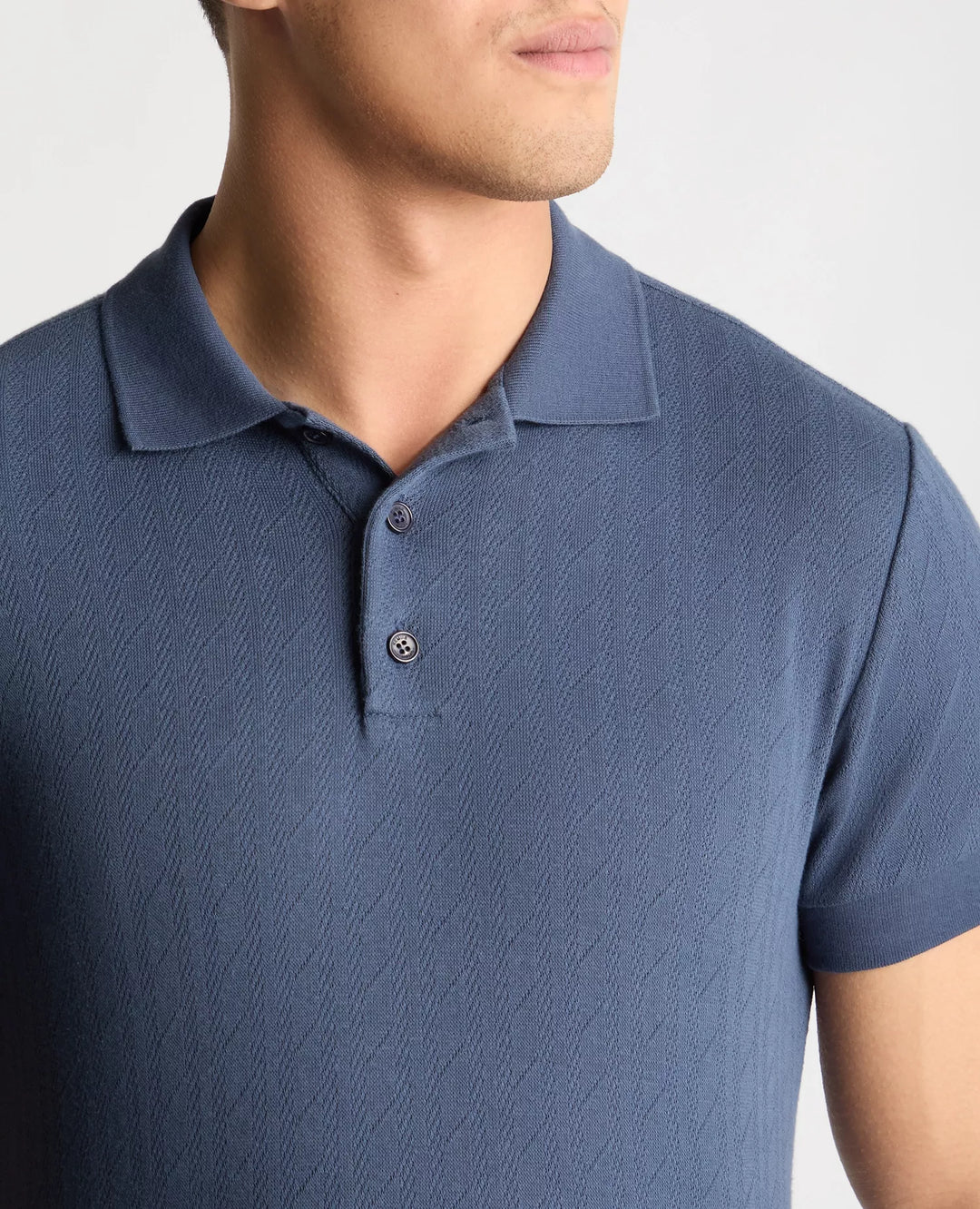Remus Uomo Cotton Polo Shirt Dark Blue