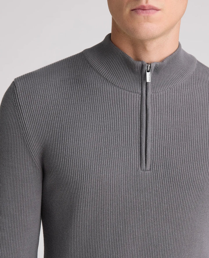 Remus Uomo 1/2 Zip Knit Grey