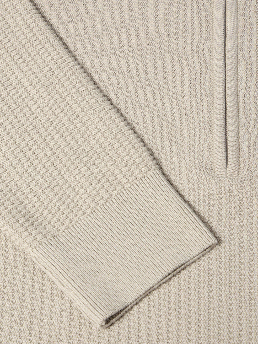Remus Uomo Half Zip Sweater Stone