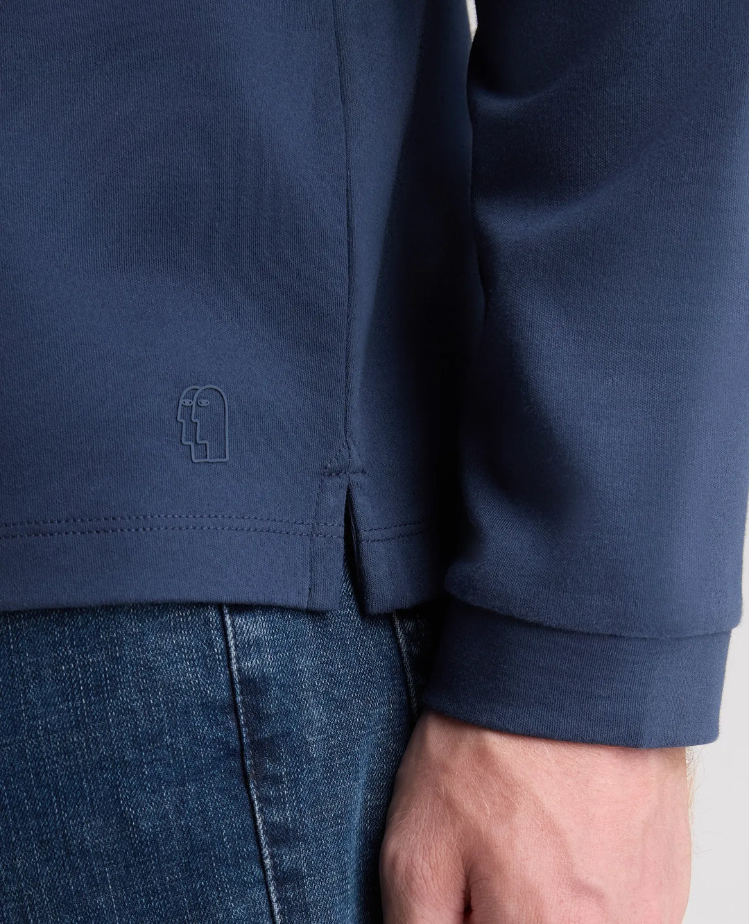 Remus Uomo Long Sleeve Polo Navy