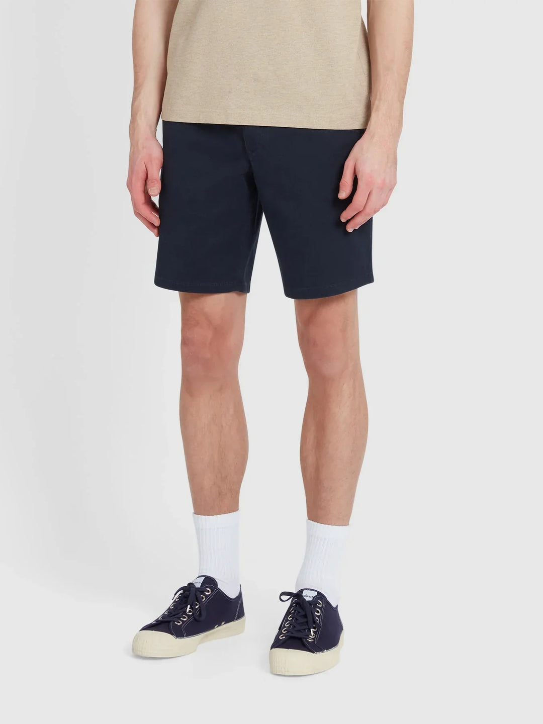 Farah Hawk Chino Shorts In Navy image 2