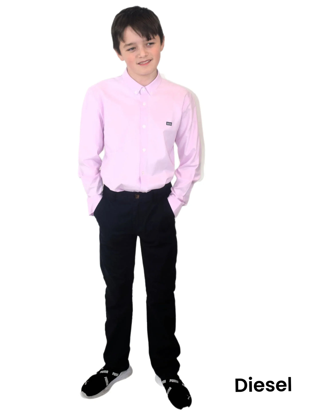 Diesel Boys Keane Oxford Shirt Pink image 5