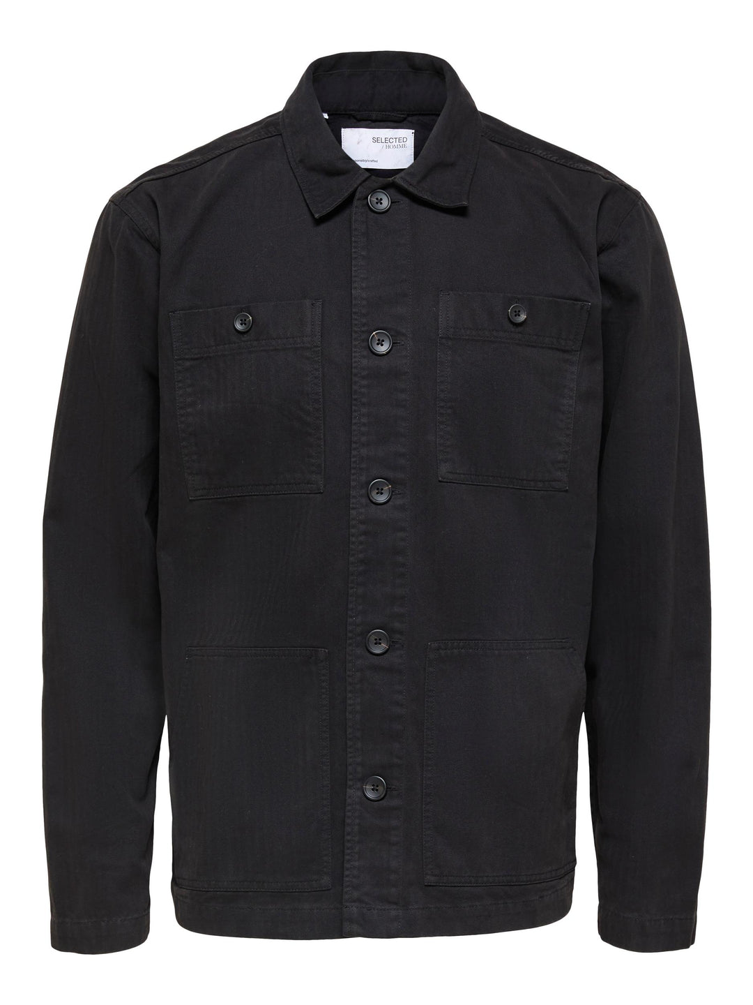 Selected Homme Loose Tony Overshirt Black image 0