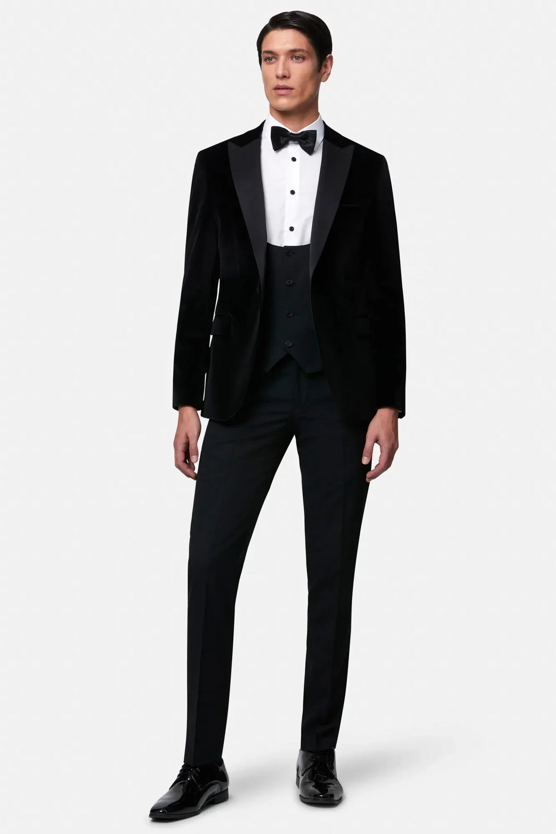 Benetti James Black Low Scoop Waistcoat image 0