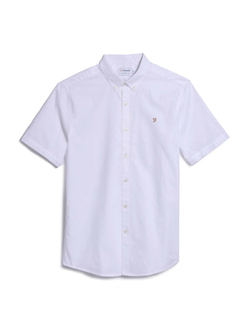 Farah Brewer Short Sleeve Shirt White