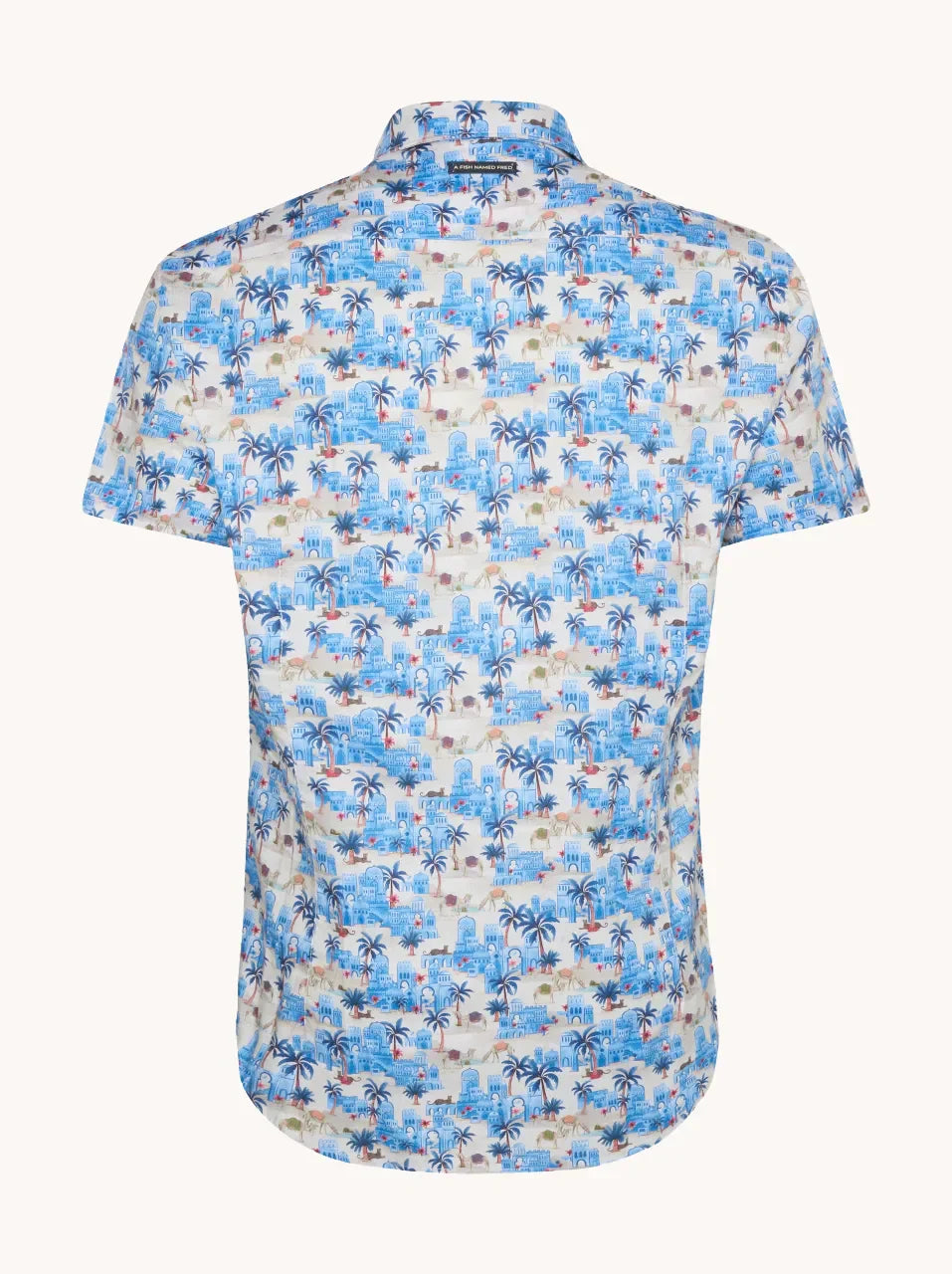 A Fish Named Fred Oasis Short Sleeve Shirt Cobalt image 1