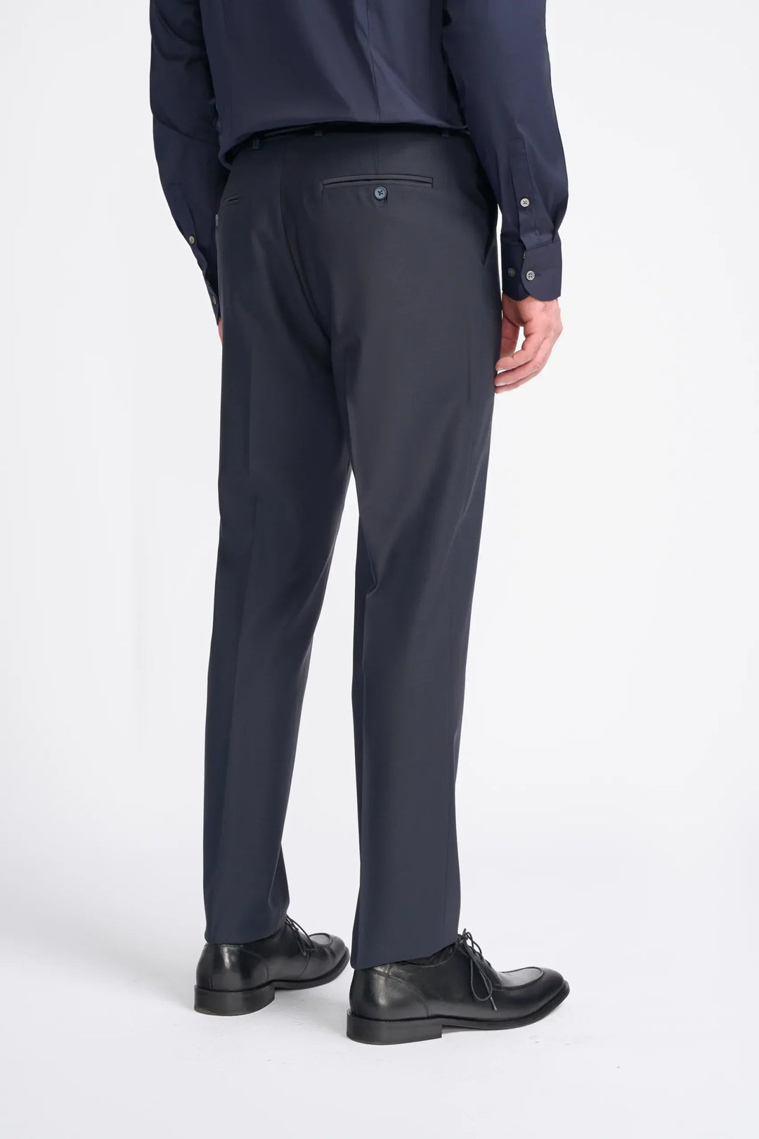 House Of Cavani Bond Navy Check Double Breasted Suit image 2
